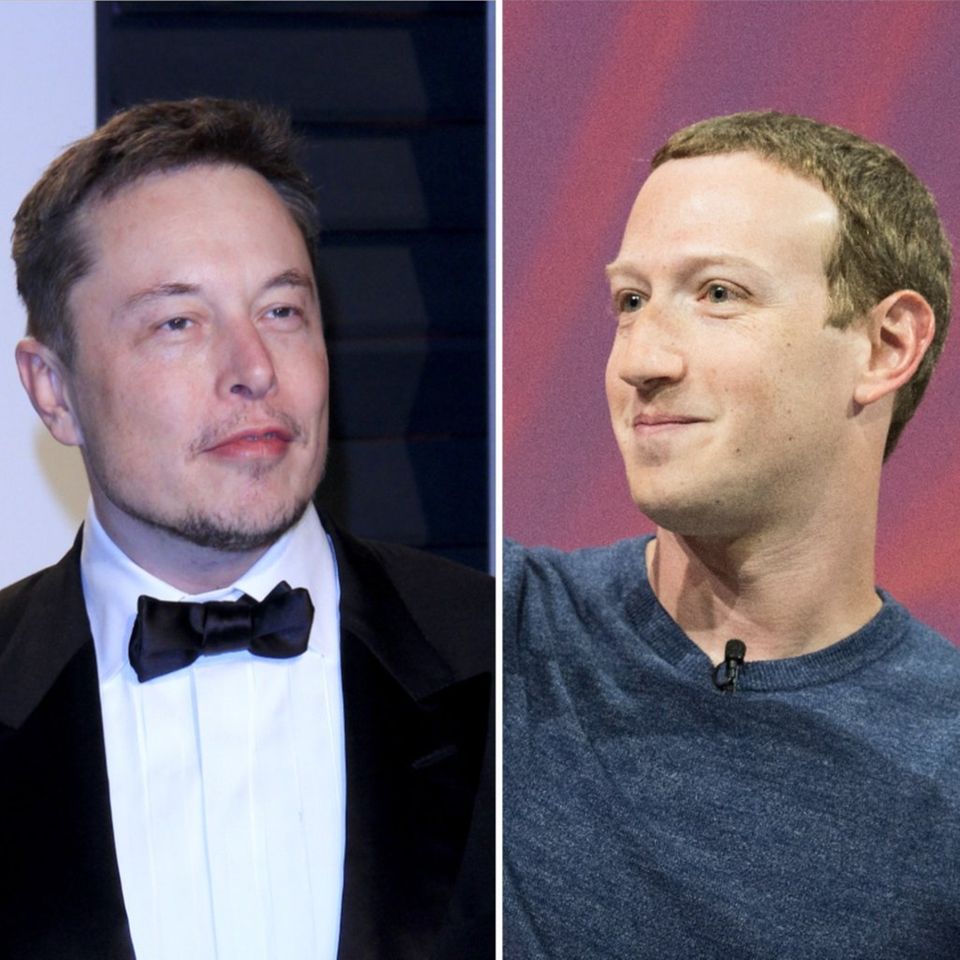 Elon Musk (li.) und Mark Zuckerberg planen weiterhin, in den Ring zu steigen.
