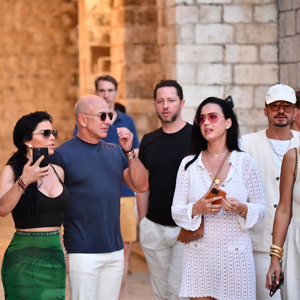 Jeff Bezos, seine Verlobte Lauren Sánchez sowie Katy Perry und ihr Partner Orlando Bloom verbringen gemeinsam Zeit in Kroatien