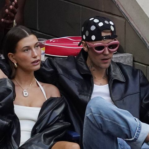 Hailey und Justin Bieber bei den US Open.