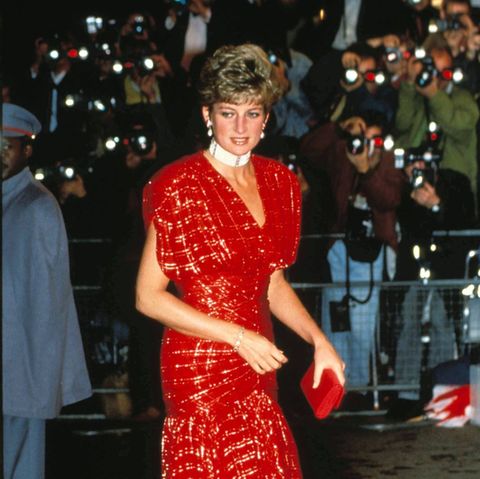 Prinzessin Diana bei der Premiere von "Hot Shots!" 1991 im Odeon Leicester Square in London.