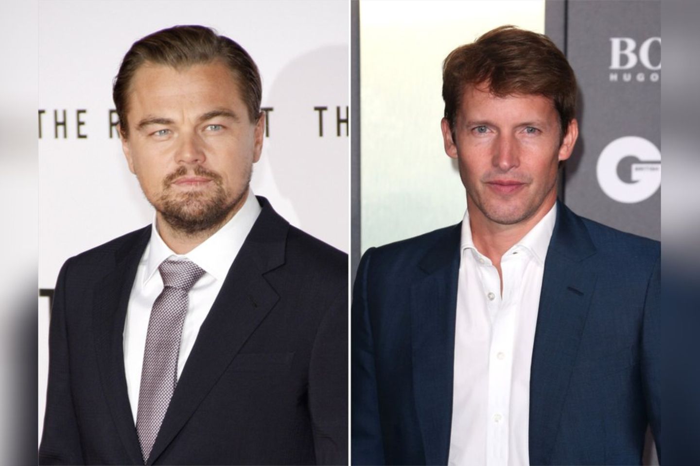 Leonardo DiCaprio (l.) und James Blunt machen in Luxus-Öko-Sneaker.