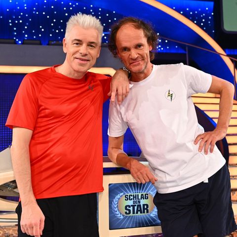 Michael Mittermeier (l.) und Olaf Schubert duellierten sich am Samstag bei "Schlag den Star".