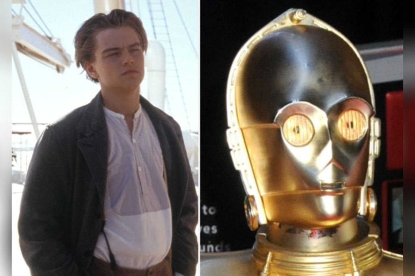 Das Leonardo-DiCaprio-Kostüm aus "Titanic" und der C-3PO-Helm aus "Krieg der Sterne" stehen zum Verkauf.