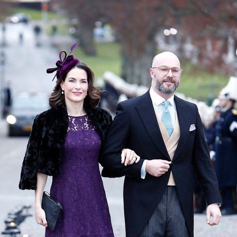 Emma und Oscar Magnuson gehörten bei königlichen Familienfeiern dazu. Das Foto zeigt sie bei der Taufe von Prinz Gabriel im Ja