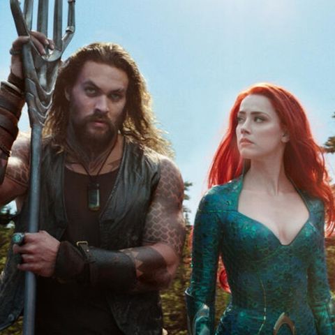 Jason Momoa und Amber Heard in "Aquaman and the Lost Kingdom".