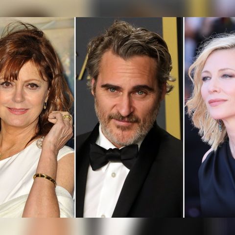 Susan Sarandon, Joaquin Phoenix und Cate Blanchett (r.) unterzeichneten den offenen Brief an Joe Biden.