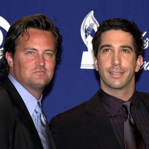 David Schwimmer (r.) trauert um seinen Freund und Kollegen Matthew Perry.