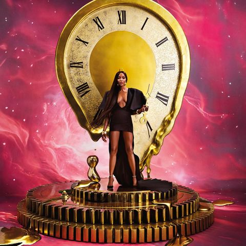 Naomi Campbell als "Zeitstopperin" für den Pirelli-Kalender 2024.