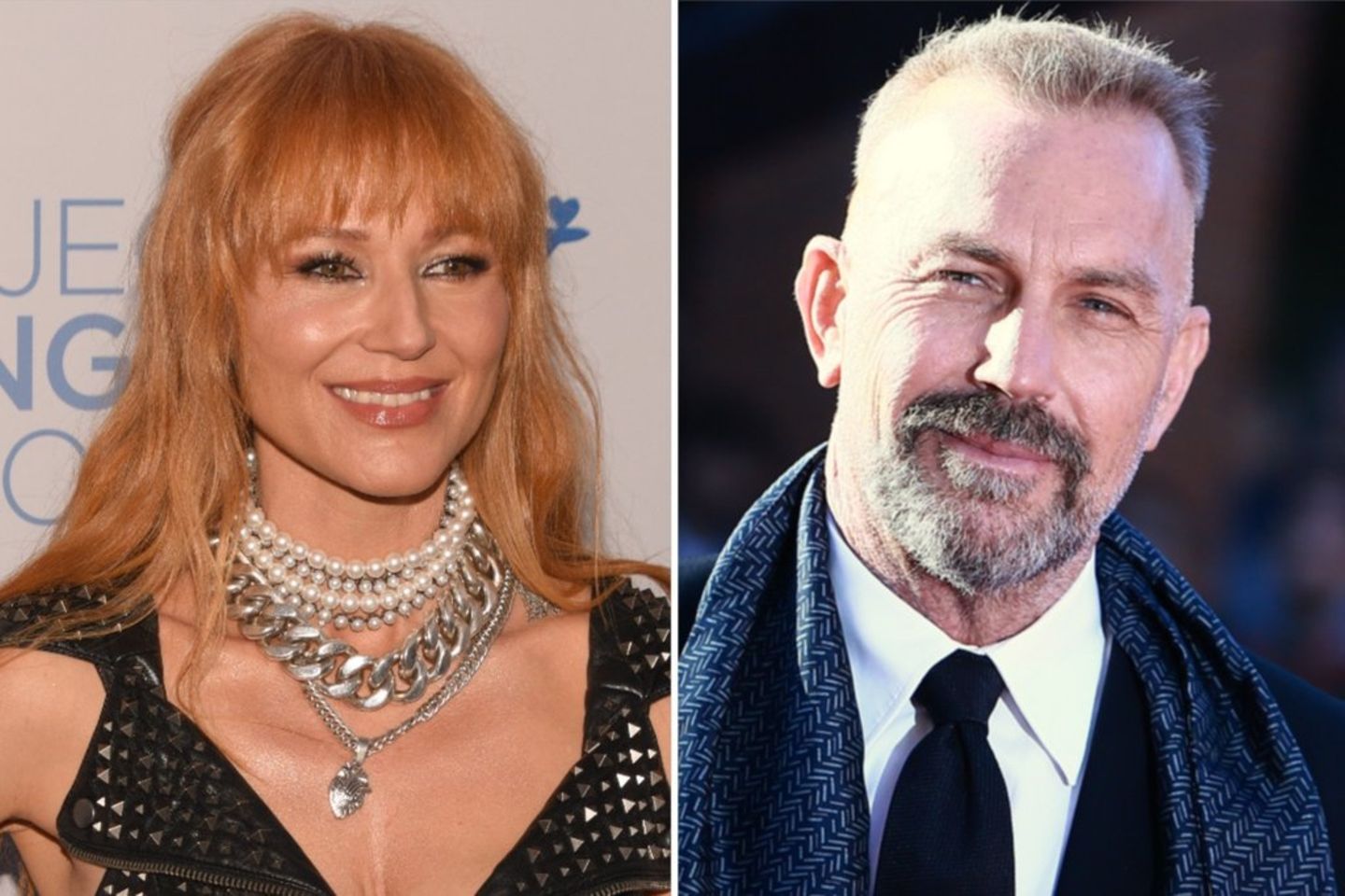 Jewel und Kevin Costner sind offenbar in Flirtlaune.