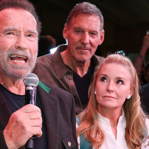 Arnold Schwarzenegger ist Stammgast: Der gebürtige Österreicher reist gerne aus Amerika zur Weißwurstparty im Stanglwirt an.