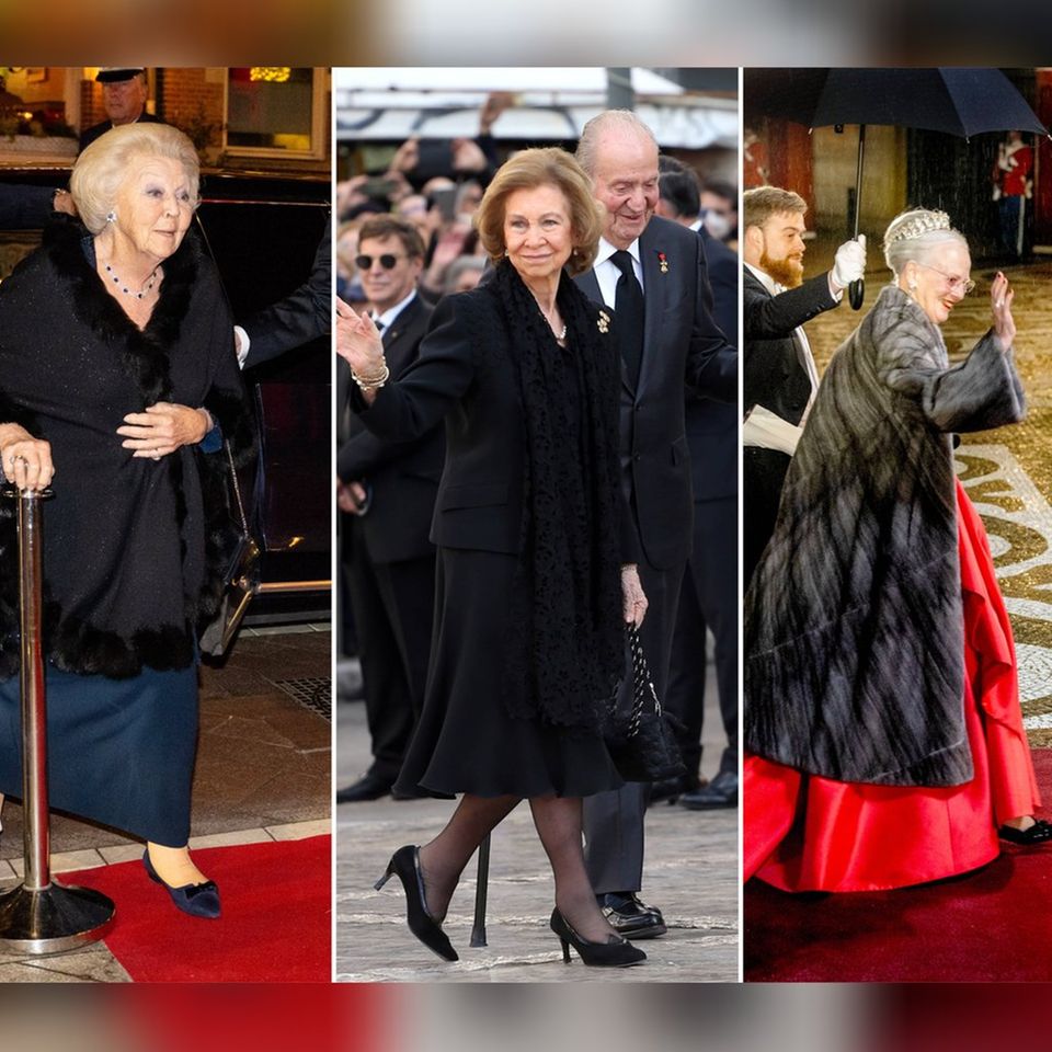 Royale Damen nach dem Abschied vom Thron: Beatrix der Niederlande, Sofia von Spanien, Margrethe von Dänemark.