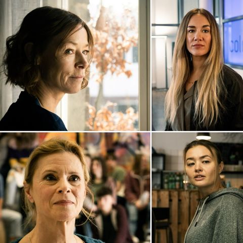 "Tatort: Diesmal ist es anders" (v.l.o.n.r.u.): Jenny Schily, Annina Hellenthal, Leslie Malton und Katja Hutko spielen wichtig