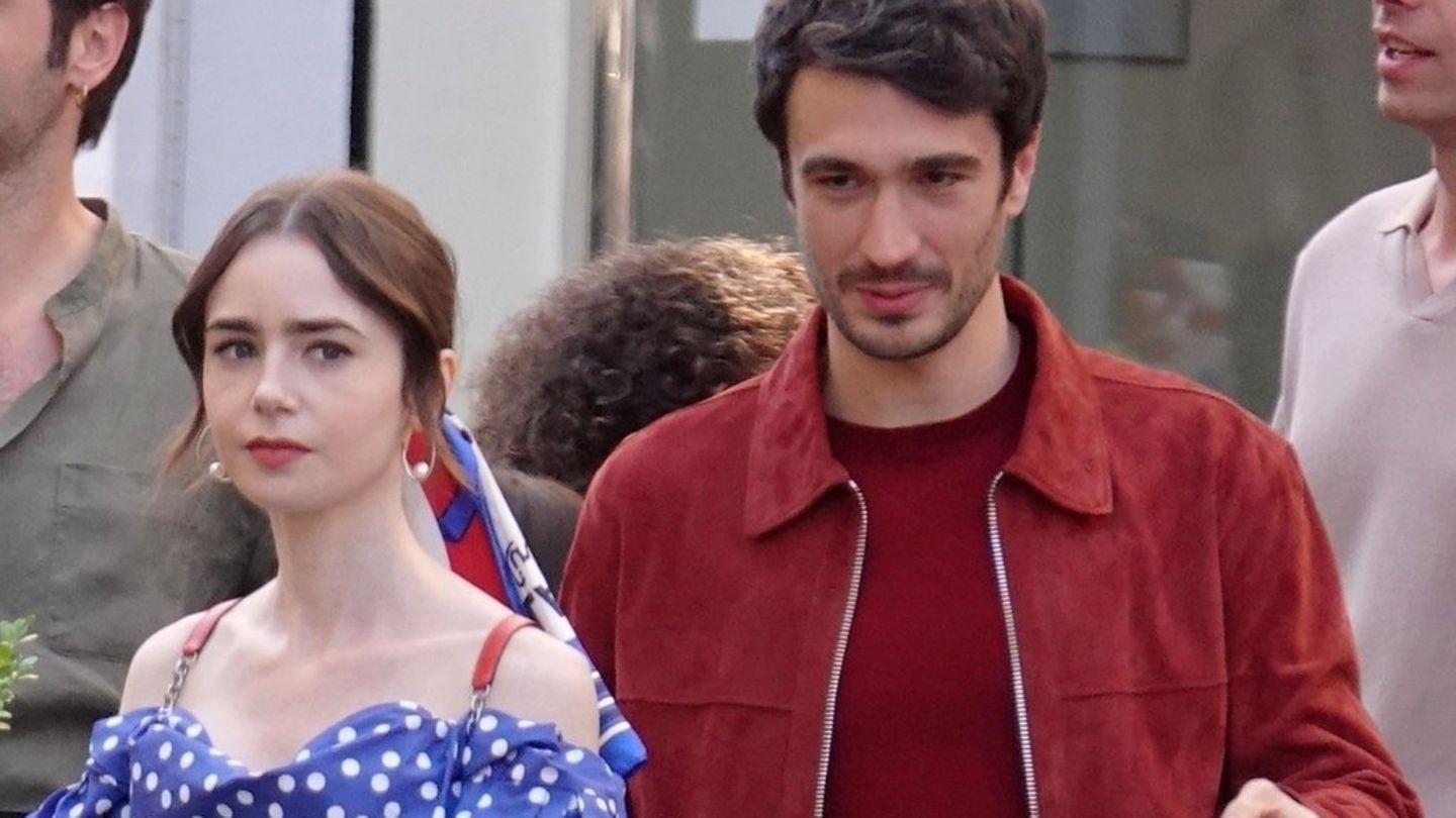 Lily Collins dreht in Rom Er ist der Neue bei