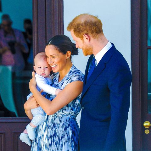Herzogin Meghan und Prinz Harry mit ihrem Sohn Archie Harrison Mountbatten-Windsor