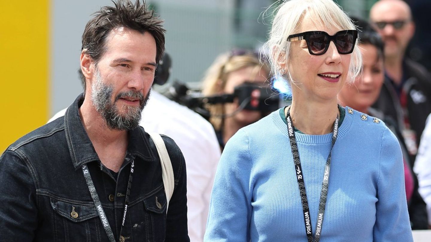 Keanu Reeves Mit Freundin Alexandra am Sachsenring