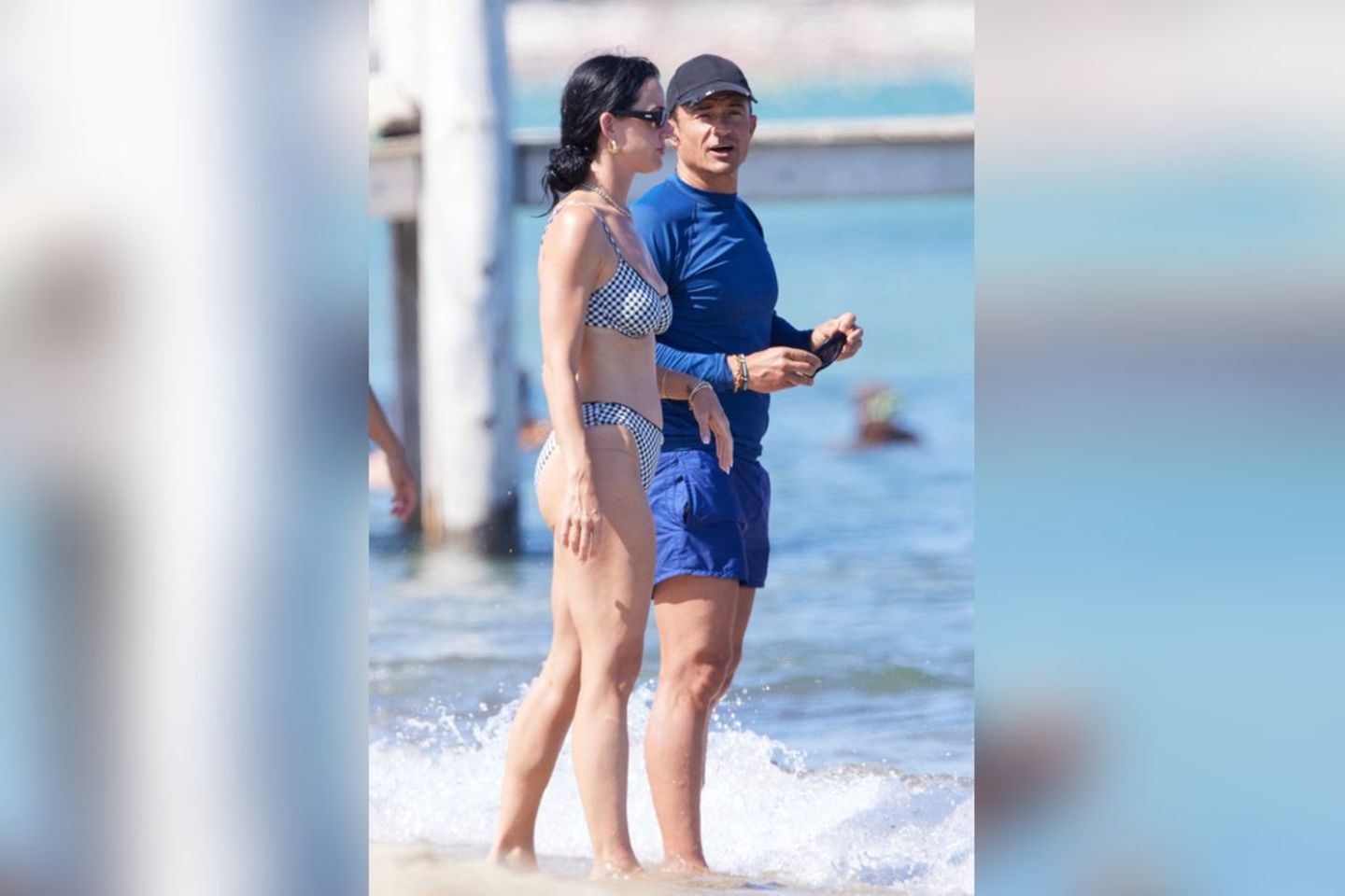 Orlando Bloom und Katy Perry am Strand in Saint-Tropez.