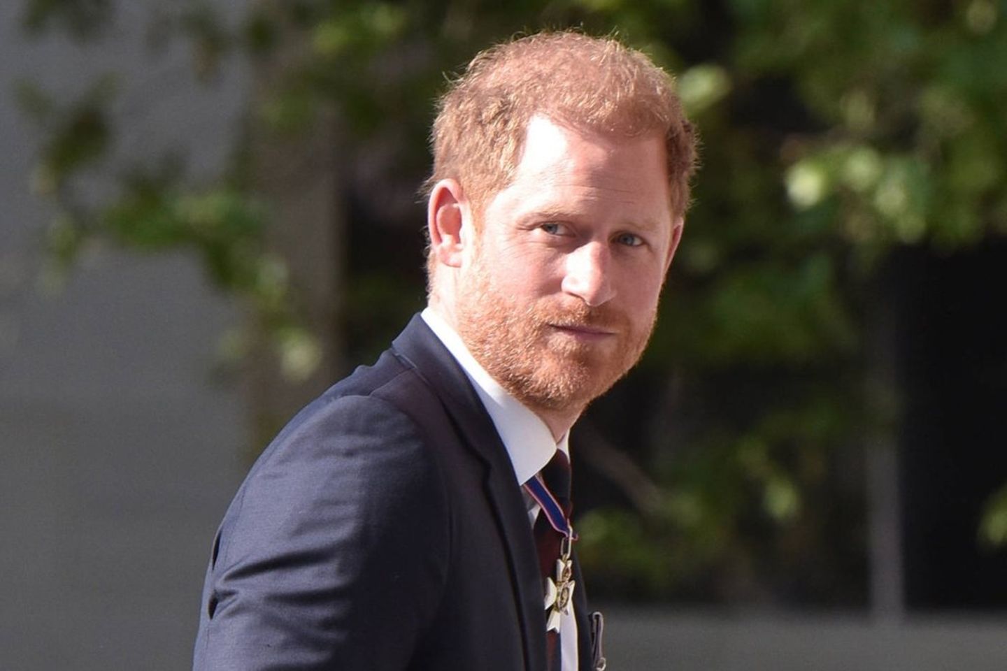 Prinz Harry war vergangene Woche für eine Beerdigung in Großbritannien.
