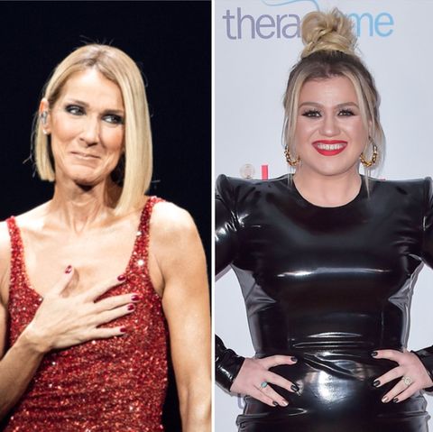 Céline Dion (l.) und Kelly Clarkson sind voll des Lobes füreinander.