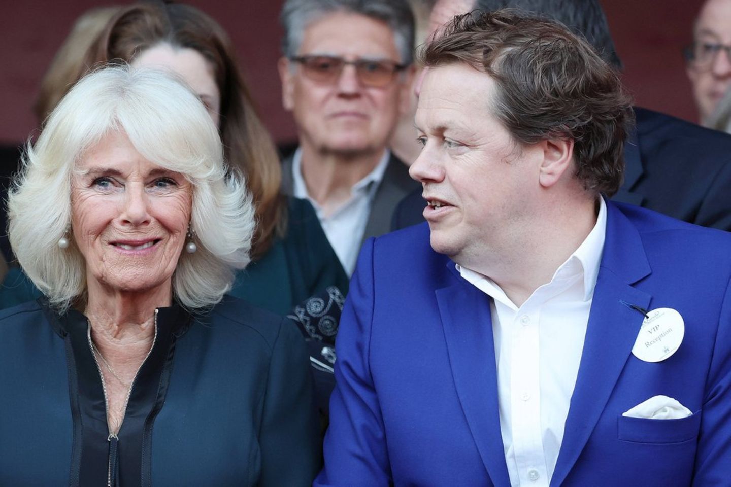 Camilla und ihr Sohn bei einer Veranstaltung im Juni 2024.