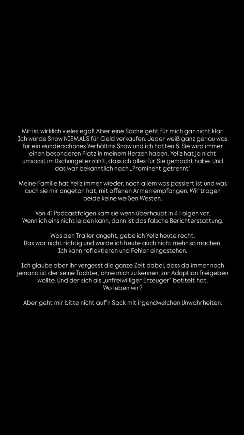 Jannik meldet sich auf Instagram mit einem Statement.